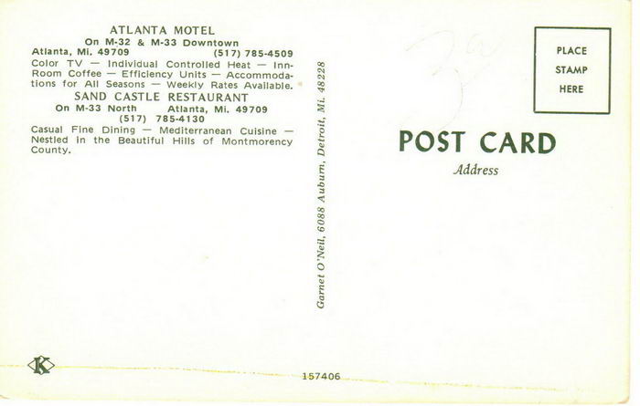 Sand Castle Restaurant - Old Postcard (newer photo)